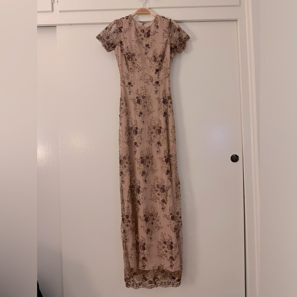 KOROVILAS hand beaded gown - One of a Kind - SZ 0